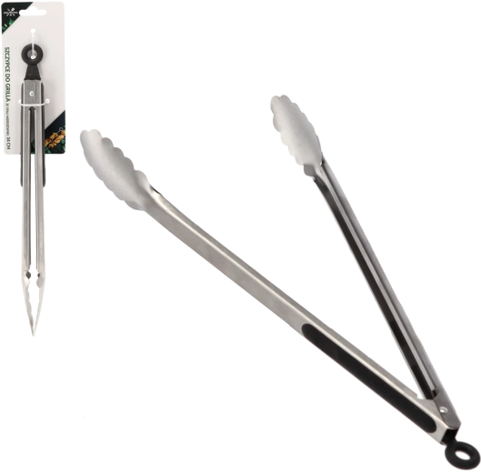 Cleşti de grătar din inox 34 cm