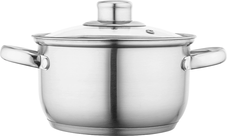 Oală din inox Fabio cu capac 16 cm, 1,9 l