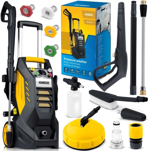 Humberg HM-302 spălător cu presiune electric cu tambur retractabil 2500 W