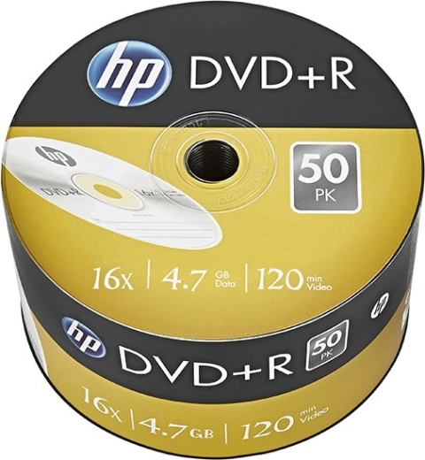 Hp dvd+r 16x 4,7 gb, pachet 50 buc