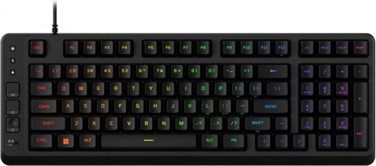 Tastatură de gaming HyperX Eve 1800 cu layout compact 1800 și RGB pe 10 zone