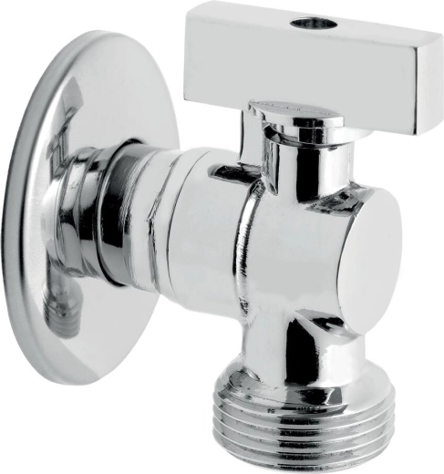 Ventil colțar pentru mașină de spălat cu clapetă de sens 1/2" x 3/4"