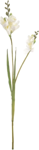 Floare artificială Frezie albă 54 cm