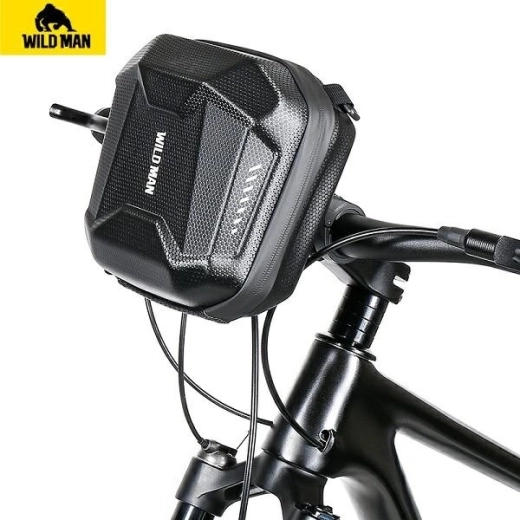 Geantă frontală pentru bicicletă Wildman E18 3 l neagră