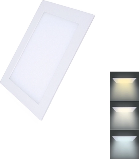 Mini panou LED Solight CCT pentru tavan fals, pătrat, 6 W