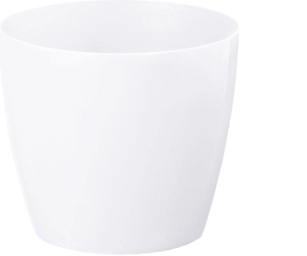 Tavă decorativă pentru ghiveci Magnolia 15,5 cm albă