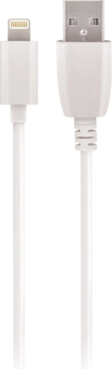 Maxlife cablu USB–Lightning 0,5 m 2 A alb