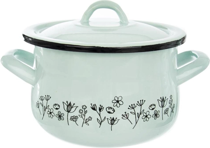 Oală emailată cu capac LOUKA 16 cm, 2,3 l