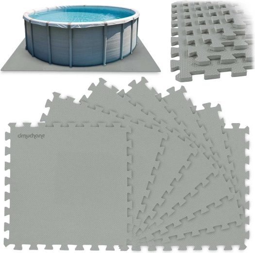 Covoraș din spumă tip puzzle pentru piscină 50 × 50 cm, 8 buc (1,9 m²) – DMUCHANE