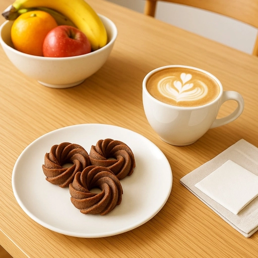 Servire stilată la cafea sau mic dejun