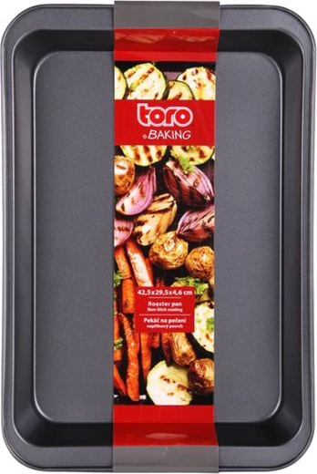 Tavă de copt Toro din oțel carbon cu suprafață antiaderentă 42 × 29 × 5,5 cm