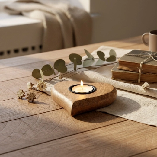 Formă romantică de inimă pentru o atmosferă primitoare