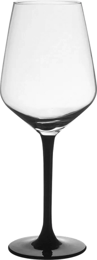 Pahare pentru vin roșu Rubin black 370 ml, 6 buc.
