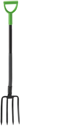 Furcă de grădină plată cu 4 dinți, coadă din oțel 120 cm