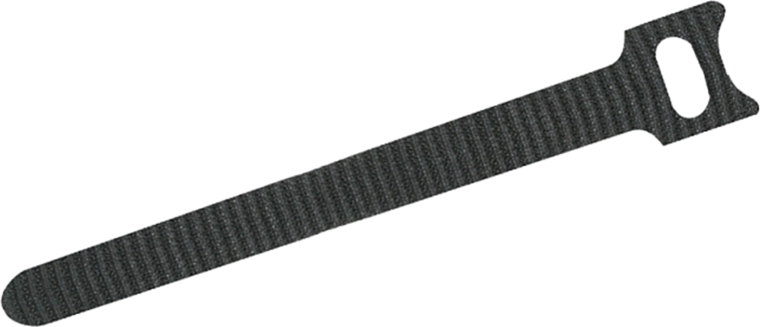 Benzi textile de strângere pentru cabluri cu arici, negre, 10 buc.