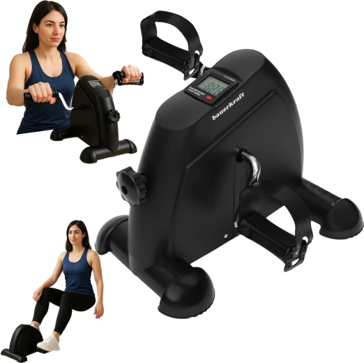 Mini bicicletă de exerciții pentru recuperare 2în1 cu afișaj LCD - 1 bucată