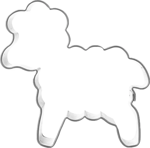Decupator pentru biscuiți în formă de oaie, 5 cm