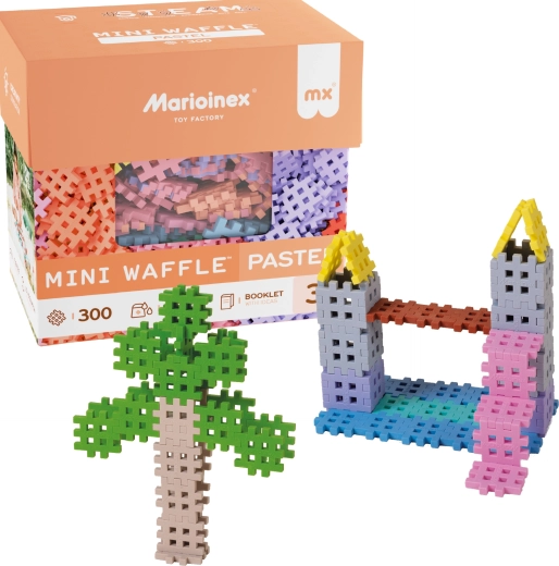 Set de construcție Marioinex Mini Waffle Pastel cu 300 de piese