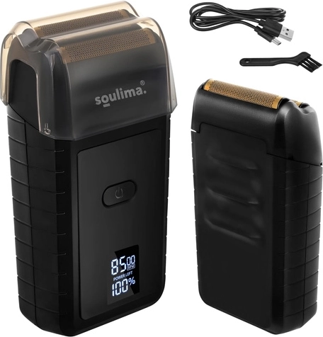 Aparat de ras electric SOULIMA cu afișaj LED și USB‑C