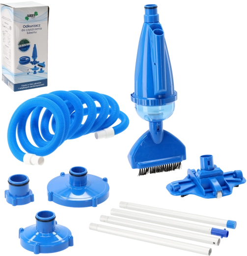 Aspirator pentru curățarea piscinei cu tijă din aluminiu și furtun de 5 m