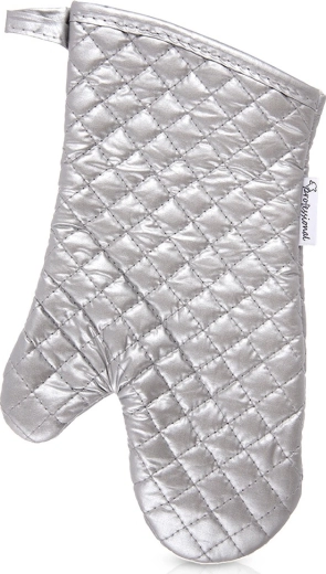 Mănușă de bucătărie din bumbac argintie 33 cm