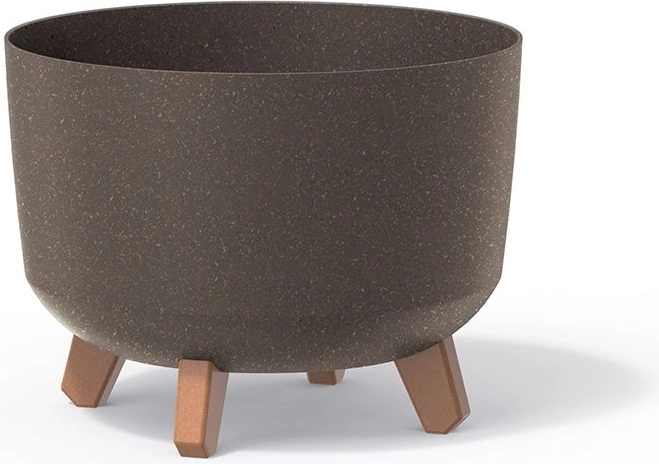 Ghiveci pe picioare Gracia Standard Eco Wood 34 cm – cafea