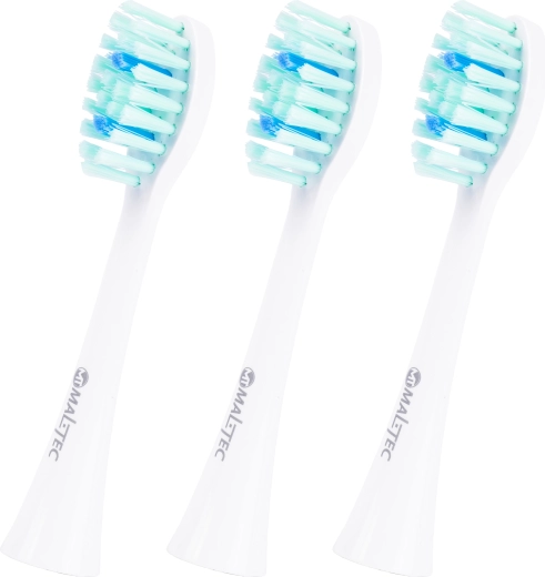 Capete de schimb albe MalTec Toothie X1 pentru periuță de dinți sonică, 3 buc.