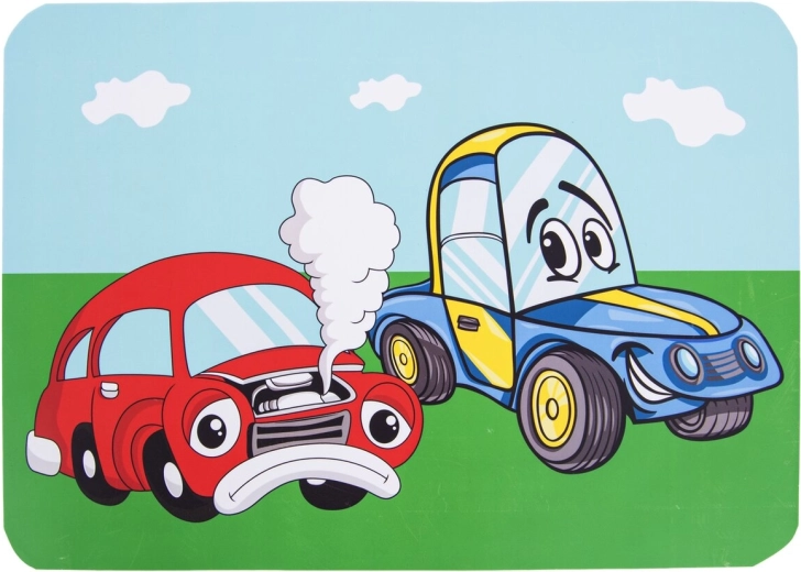 Suport de masă din plastic pentru copii, auto 35 × 25 cm