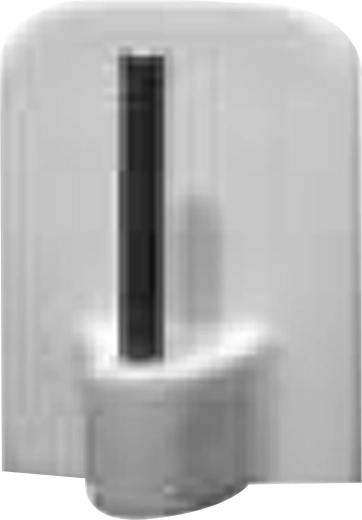 Cârlige vitraj autoadezive albe (plastic și metal, 100 buc.)