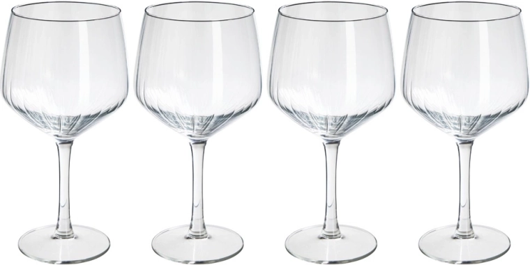 Pahare din sticlă pentru gin 580 ml, set 4 buc