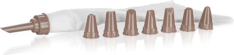 Pungă de ornat cu 8 duze CULINARIA, maro