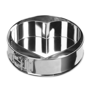 Formă pentru tort 24 cm cu bază detașabilă și inserție în formă de inimă