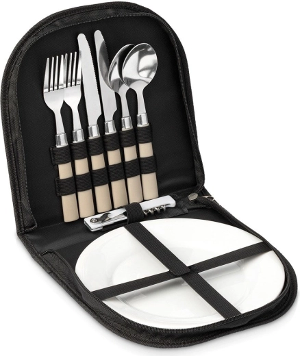 Set de picnic în husă pentru 2 persoane, 10 piese