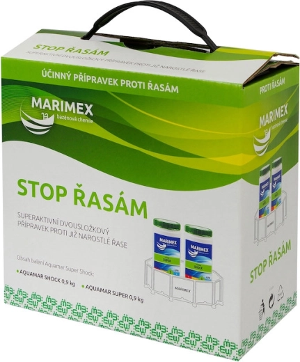 Marimex Super Chlor Șok împotriva algelor 2 × 0,9 kg