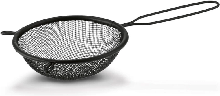 Strecurătoare de bucătărie din metal 12 cm, neagră