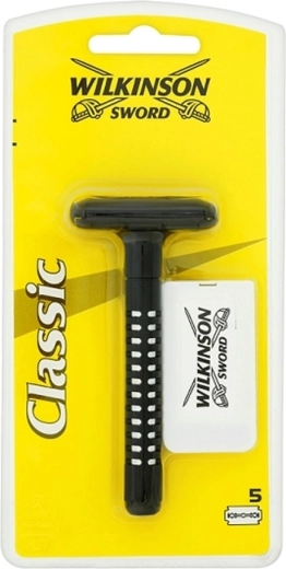 Aparat de ras clasic Wilkinson Sword + 5 lame de rezervă