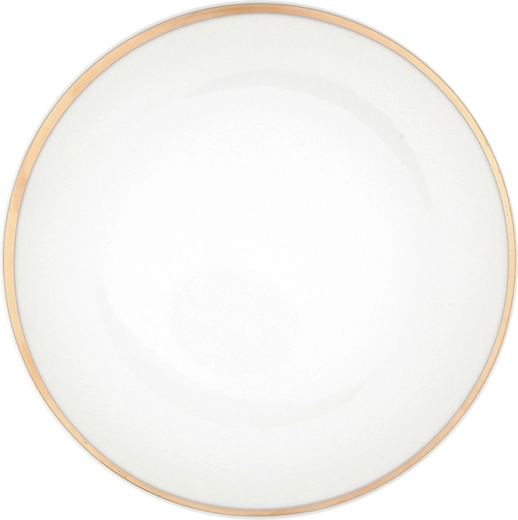 Farfurie întinsă MariaPaula Moderna Gold 24 cm cu decor auriu