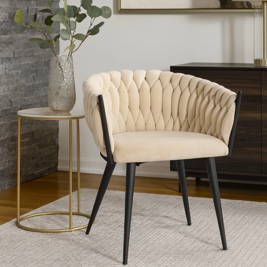 Confort catifelat în nuanță bej