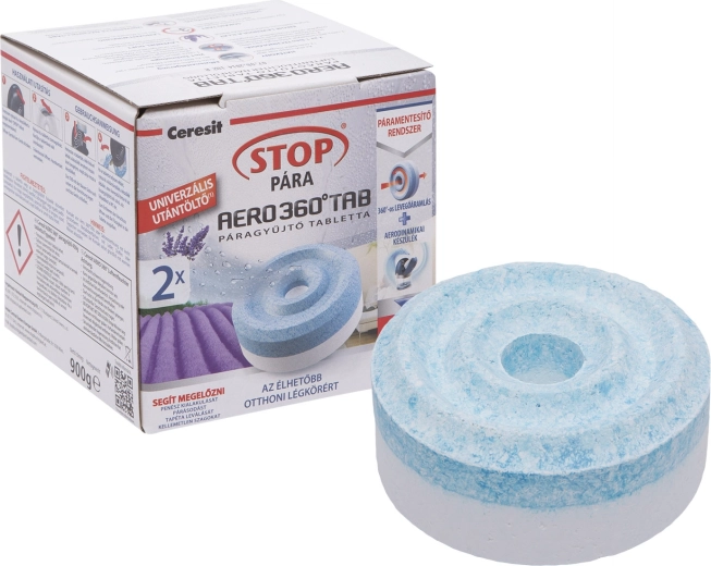 Tablete de rezervă Ceresit Stop Umiditate Aero 360° cu lavandă, 2 buc.