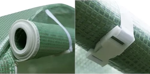 Folie PE solidă 140 g/m² cu plasă de armare