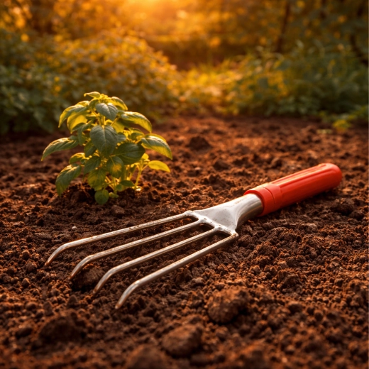 Ideal pentru straturi, jardiniere și lucru printre plante