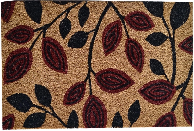 Covoraș din cocos și PVC 40 × 60 cm Frunze