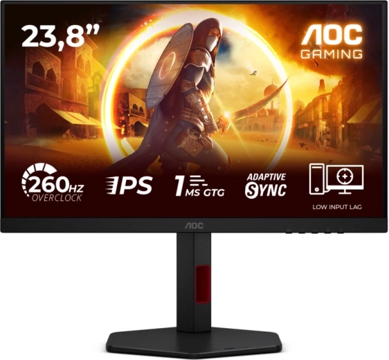 AOC 23,8" monitor de gaming Fast IPS 240 Hz cu Pivot