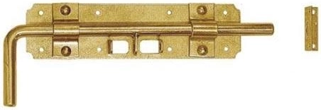 Zăvor glisant 240 × 60 × 2 mm, zincat galben