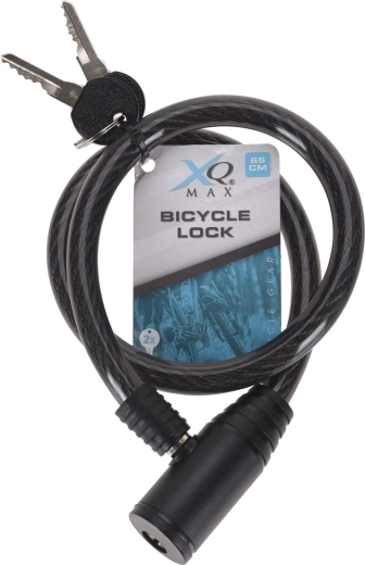 Lacăt cu cablu pentru bicicletă 12 × 650 mm, 2 chei