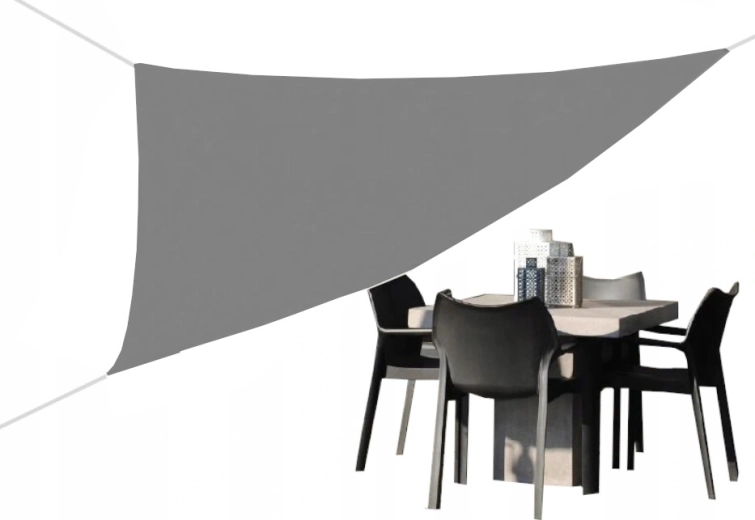 Pânză de umbrire triunghiulară 3 × 3 × 3 m gri