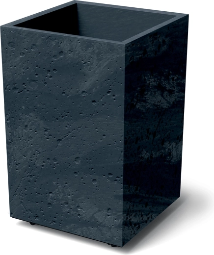 Ghiveci Sierra Square High cu efect de beton, antracit 38,5 × 38,5 cm