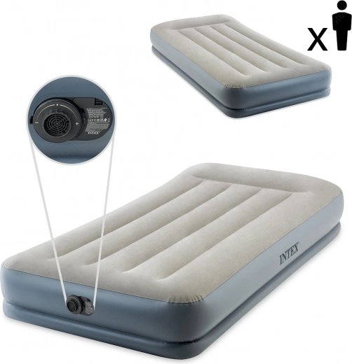 Saltea gonflabilă Intex cu pompă electrică încorporată 191 × 99 × 30 cm