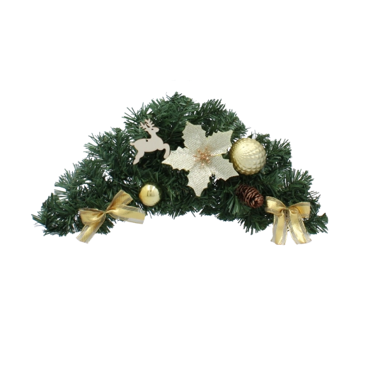 Ornament de Crăciun suspendat 46 cm în culoare aurie