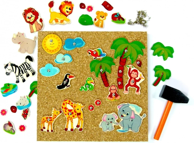 Joc de bătut cuie safari Hess